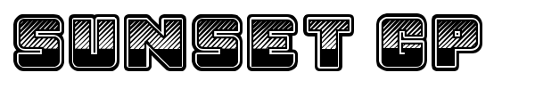 Sunset GP font preview